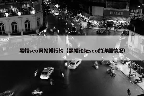 黑帽seo网站排行榜（黑帽论坛seo的详细情况）
