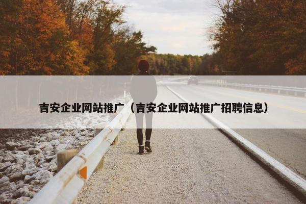 吉安企业网站推广（吉安企业网站推广招聘信息）